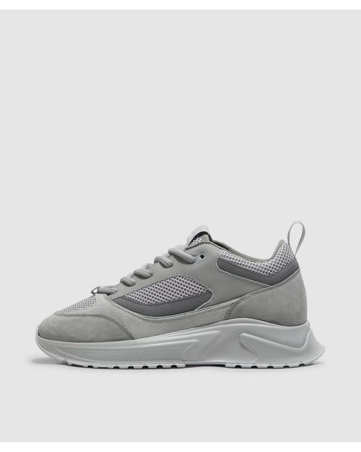 Cleens Gray Essential Runner Sneaker for men