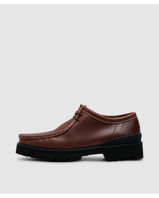 Clarks Brown Wallabee Yukon Shoe Leather for men