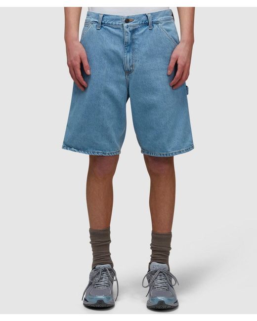 Carhartt Blue Single Knee Denim Short for men