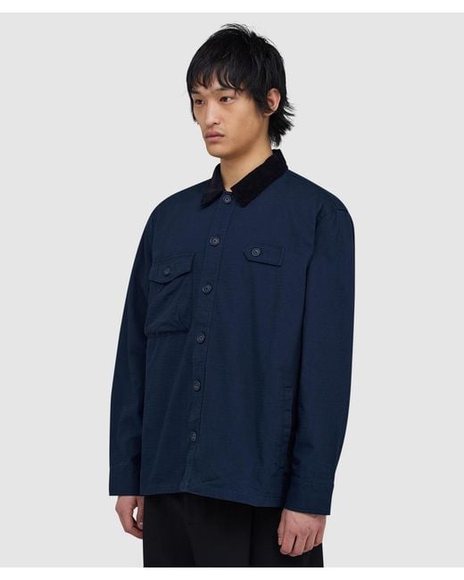 Barbour Blue Endurance Ripstop Overshirt for men