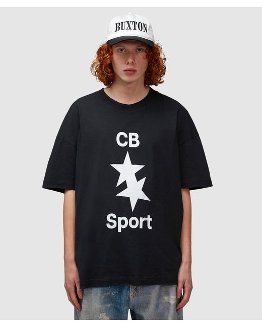 Cole Buxton Black Sport T-Shirt (Vintage for men