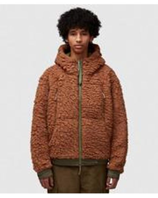 Roa Brown Heavy Furry Jacket for men