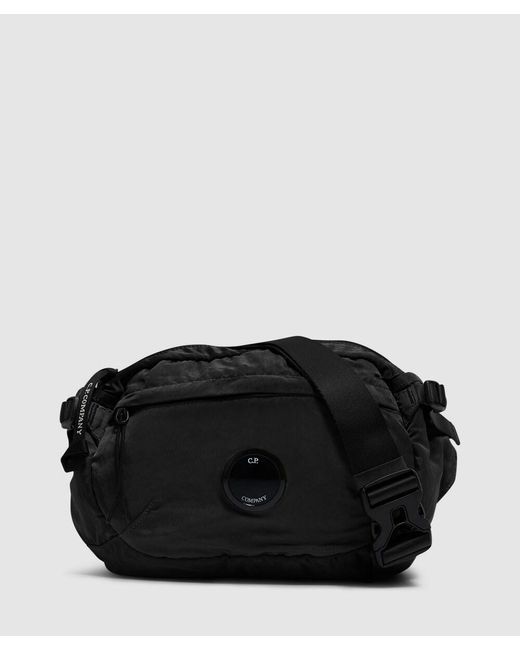 C P Company Black Nylon B Crossbody Bag