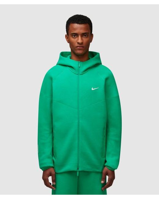 Nike NOCTA Tech Fleece Full-Zip Hoodie x Drake en color Verde