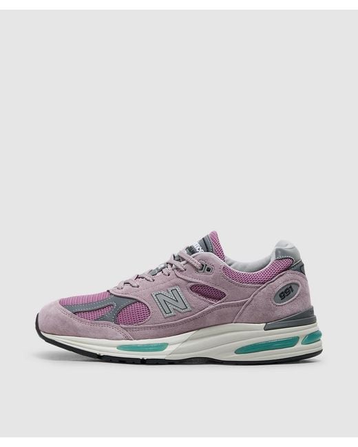 New Balance Purple Miuk 991V2 Sneaker (Polignac Toadstool for men