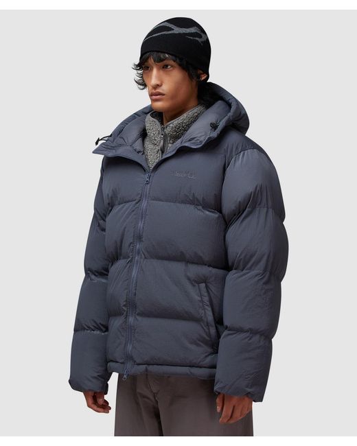 Mellow Clo Blue Summit Puffer Jacket (Charcoal for men