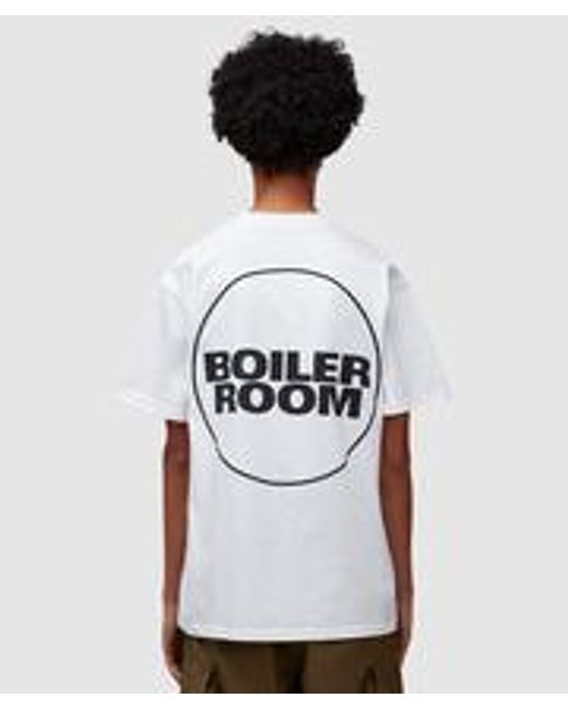 BOILER ROOM White Logo T-shirt for men