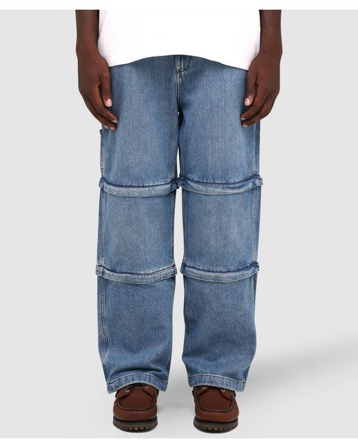 Timberland Blue X Beams Denim Carpenter Zip-Off Pant (Light Shade for men