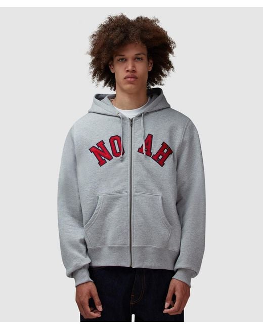 Noah NYC Gray Arch Applique Hoodie (Heather for men