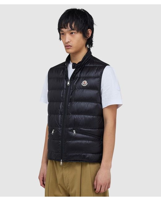 Moncler Black Gui Down Vest for men