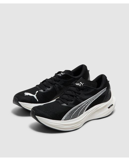 PUMA White Deviate Nitro 3 Sneaker for men