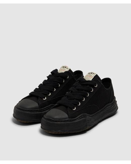 Maison Mihara Yasuhiro Black Peterson Low Canvas Sneaker (Blk/Blk