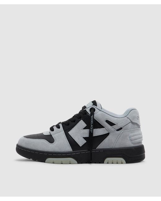 Off-White c/o Virgil Abloh Black Out Of Office Suede Sneaker