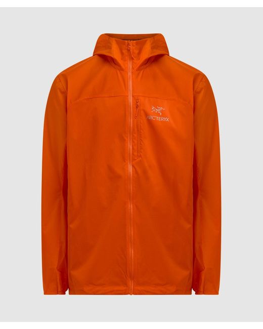 Arc'teryx Orange Squamish Hooded Jacket for men