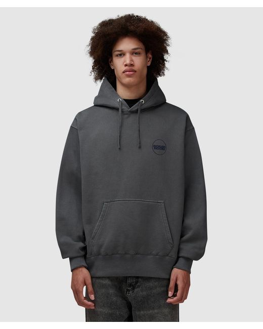 BOILER ROOM Gray Core Garment-Dyed Hoodie for men