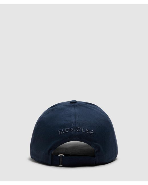 Moncler Blue Logo Baseball Cap