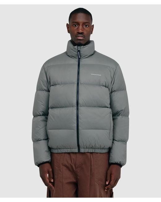 Thisisneverthat Gray Pertex T Down Jacket (Dark Sage for men