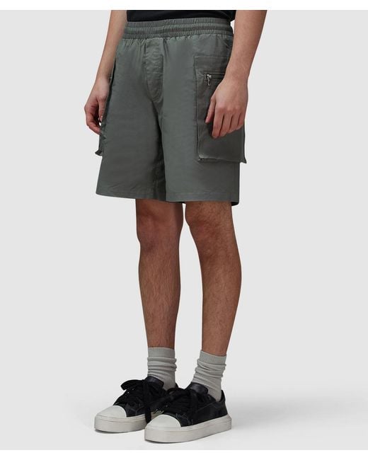 Cole Buxton Gray Tech Cargo Short (Khaki for men