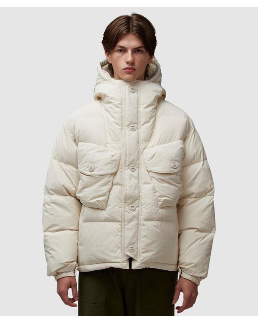 FRIZMWORKS Natural Smock Puffer Down Parka Jacket for men