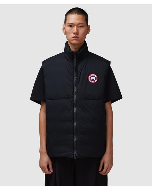 Canada Goose Black Down Water-Repellent Lodge Gilet for men