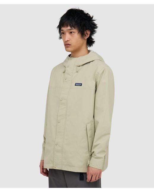 Patagonia Natural Outdoor Everyday Rain Jacket (Weathered Stone for men