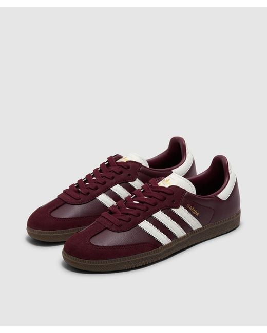 Adidas Brown Samba Og 'Snake' Sneaker /Cream/ Met for men