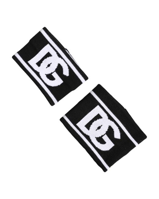 Dolce & Gabbana Metallic Dg Logo Cotton 1 Pair One Wristband for men