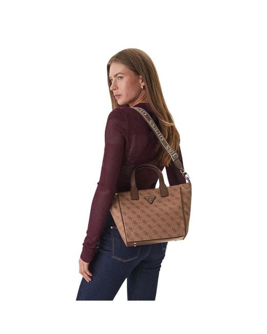 Guess Multicolor White Polyethylene Handbag