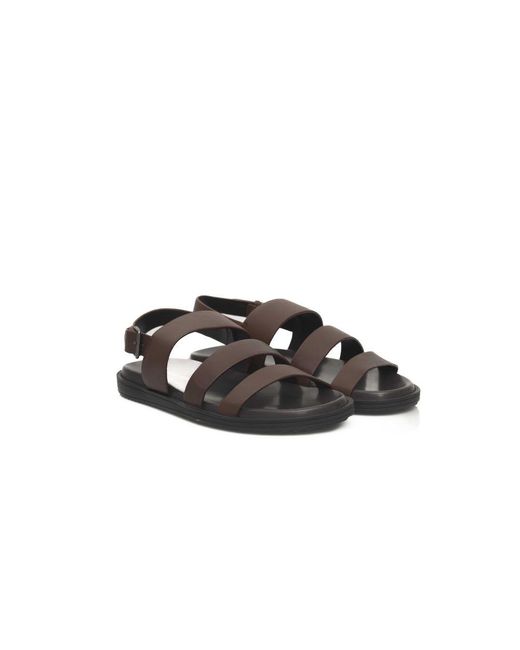Cerruti 1881 Brown Cowhide Men Sandal for men