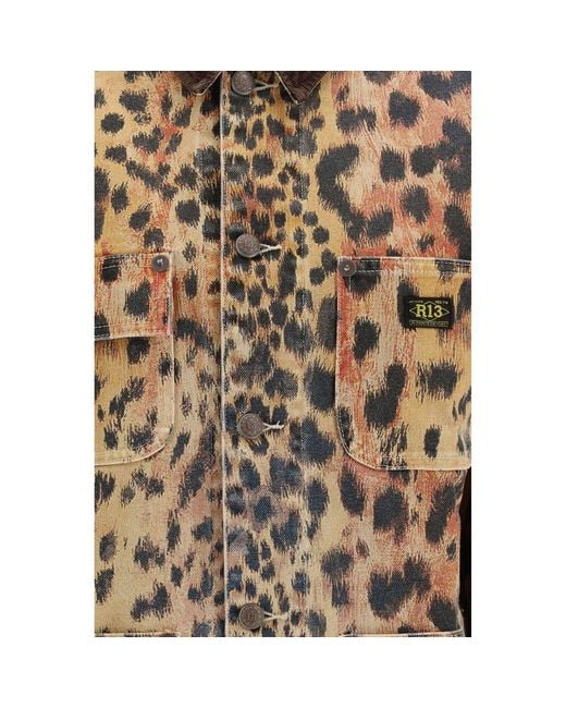 R13 Brown Multicolor Cotton Full