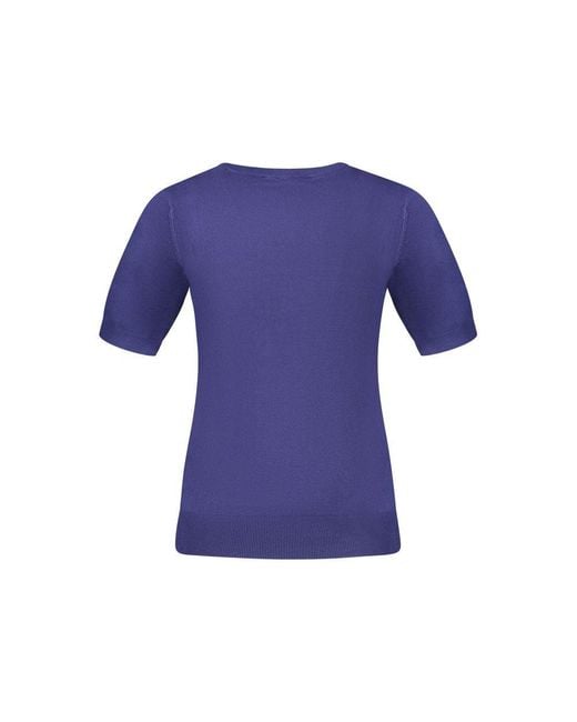 Guess Blue Blu Viscosa Woman Sweater