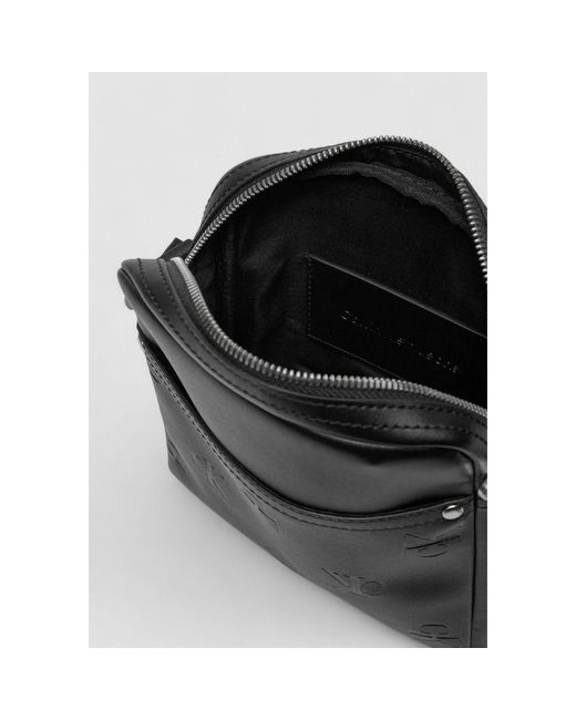 Calvin Klein Black Polyethylene Messenger Bag for men