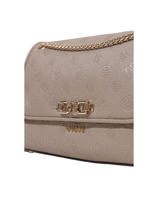 Guess Gray Beige Polyethylene Handbag