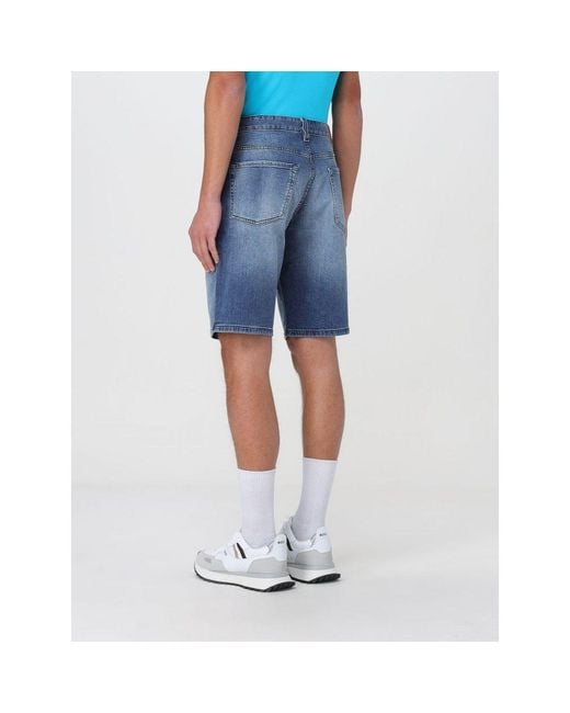 Boss Blue Denim Shorts for men