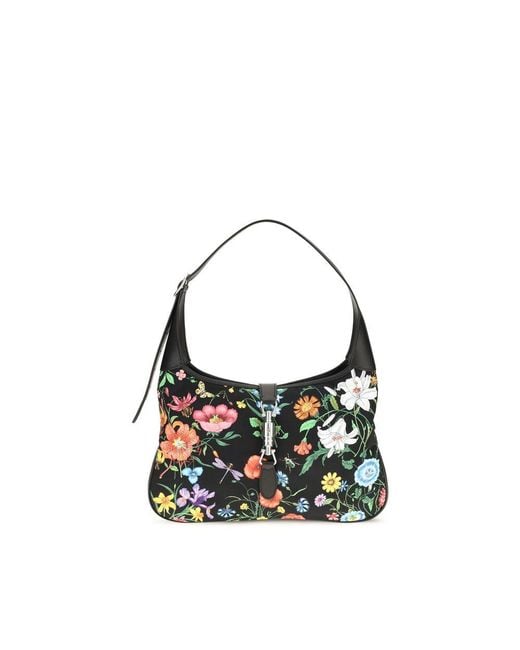 Gucci Blue Multicolor Nylon Shoulder Bag