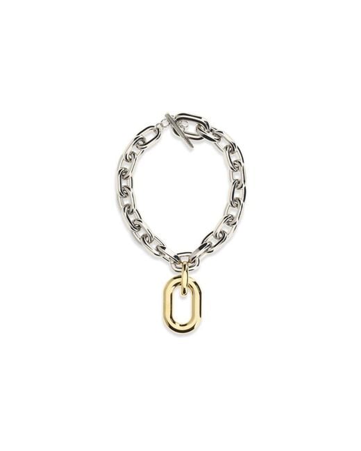 Rabanne Metallic Silver Metal Necklace