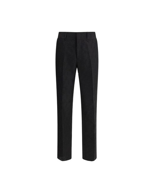 パンツ Fendi Ff Cotton And Linen Trousers 24020807_57113158_600.jpg