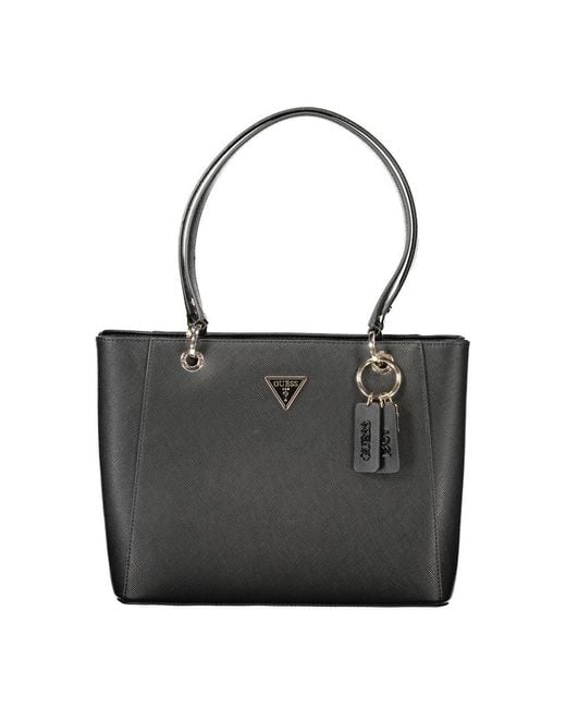 Guess Black Polyurethane Handbag