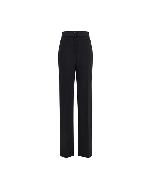 Valentino Garavani Black Wool Oves Aries Flared Pants