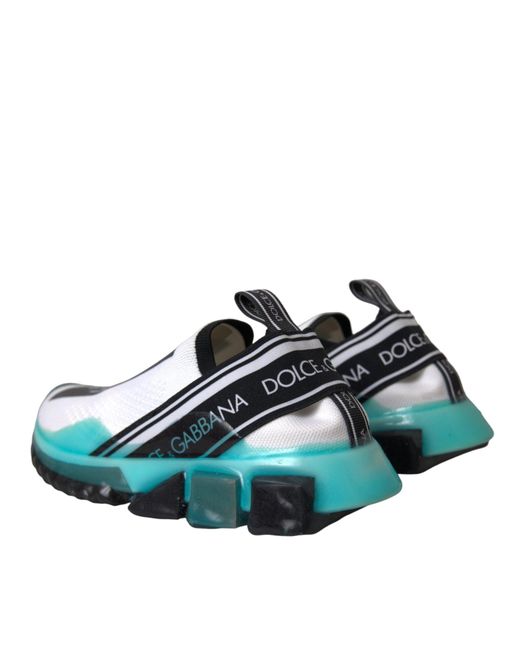 Dolce & Gabbana Blue Slip On Sorrento Sneakers Shoes