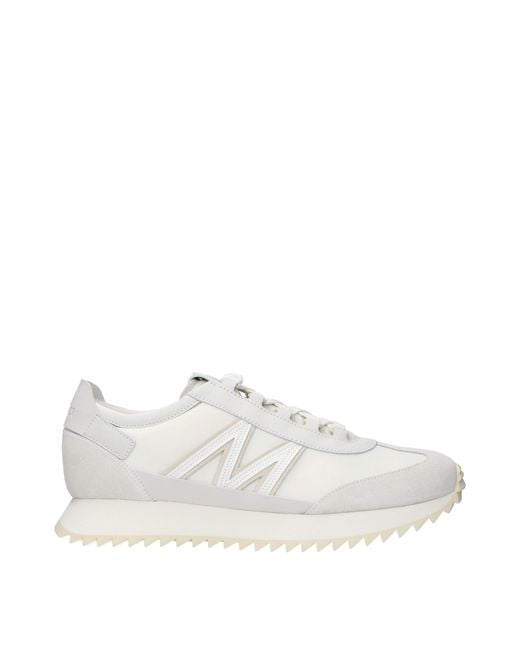 Moncler White Sneakers Pacey2 Leather/Light for men