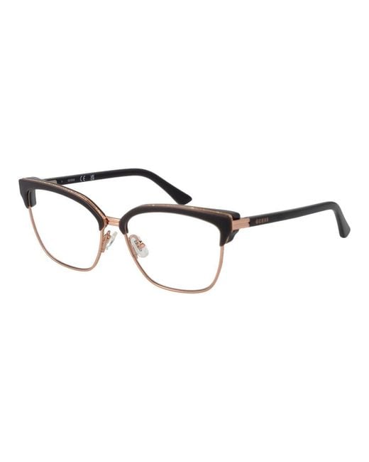 Guess Gray Stainless Steel Glasses (frames) for men