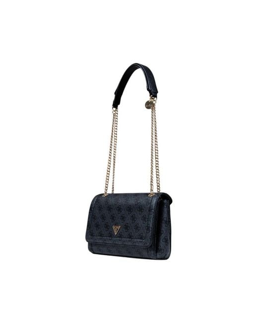 Guess Blue Gray Polyethylene Handbag