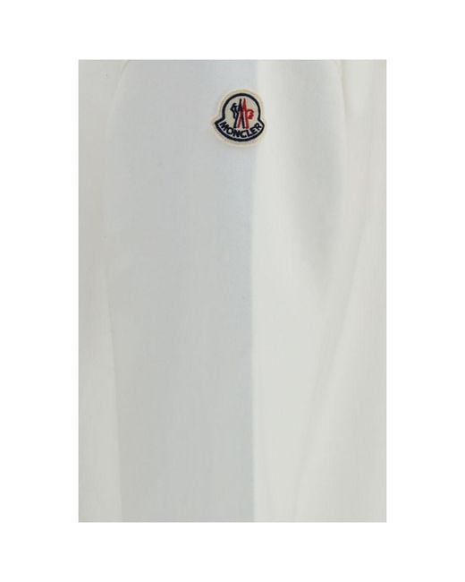 Moncler Gray White Cotton Sweatshirt