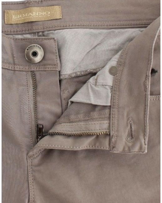 Ermanno Scervino Gray Chic Taupe Skinny Jeans For Elevated Style