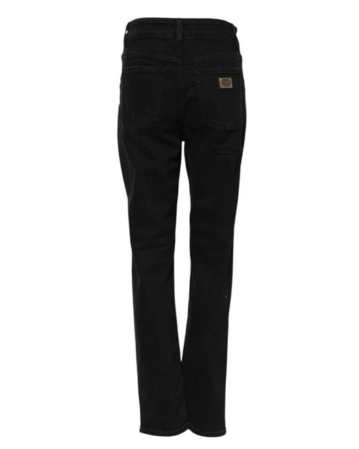 Dolce & Gabbana Black Boyfriend Cotton Flared Denim Jeans for men