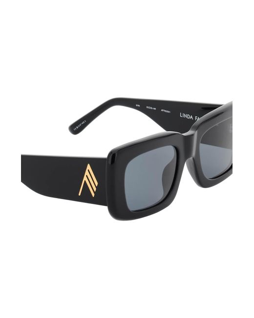 The Attico Black 'marfa' Sunglasses