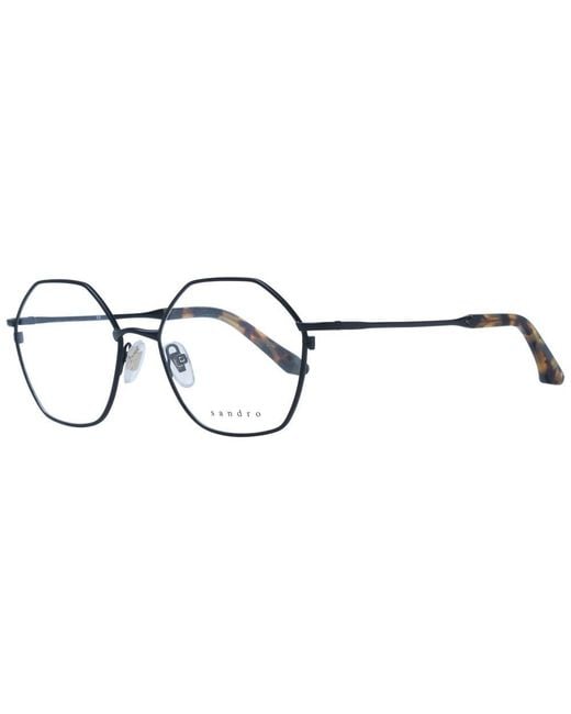 Sandro Metallic Black Stainless Steel Glasses (frames) for men