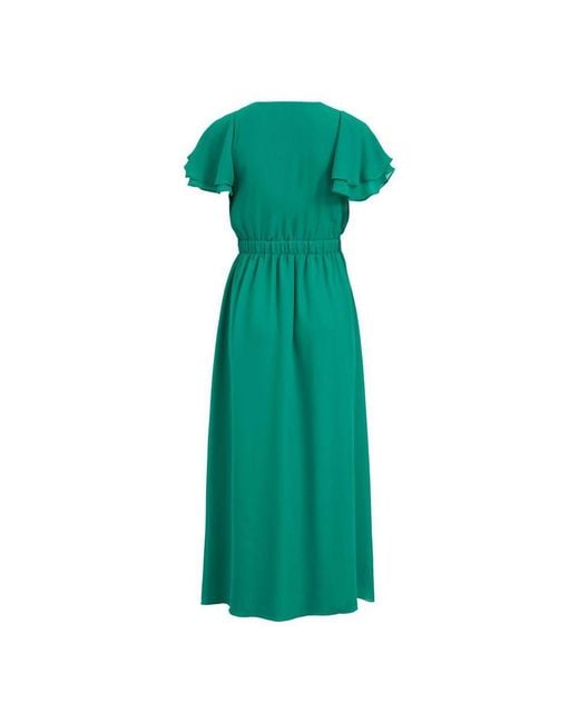 VILA CLOTHES Green Polyester Casual Dress