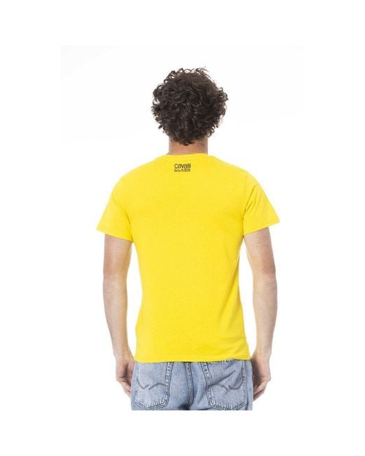 Roberto Cavalli Yellow Cotton Men T for men